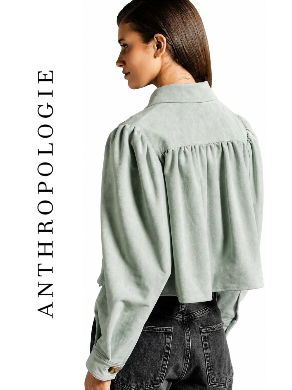 Anthropologie BLANKNYC Crop Buttondown Jacket